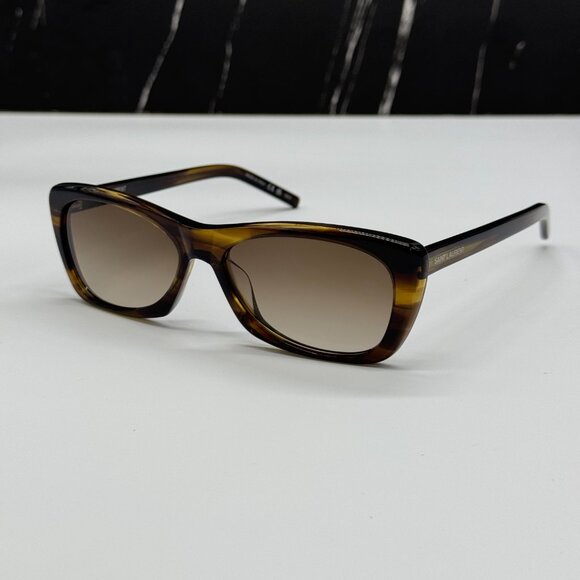 NEW SAINT LAURENT SL613 004 SUNGLASSES WOMEN HAVANA EYEWEAR SL 613 004 main image 6